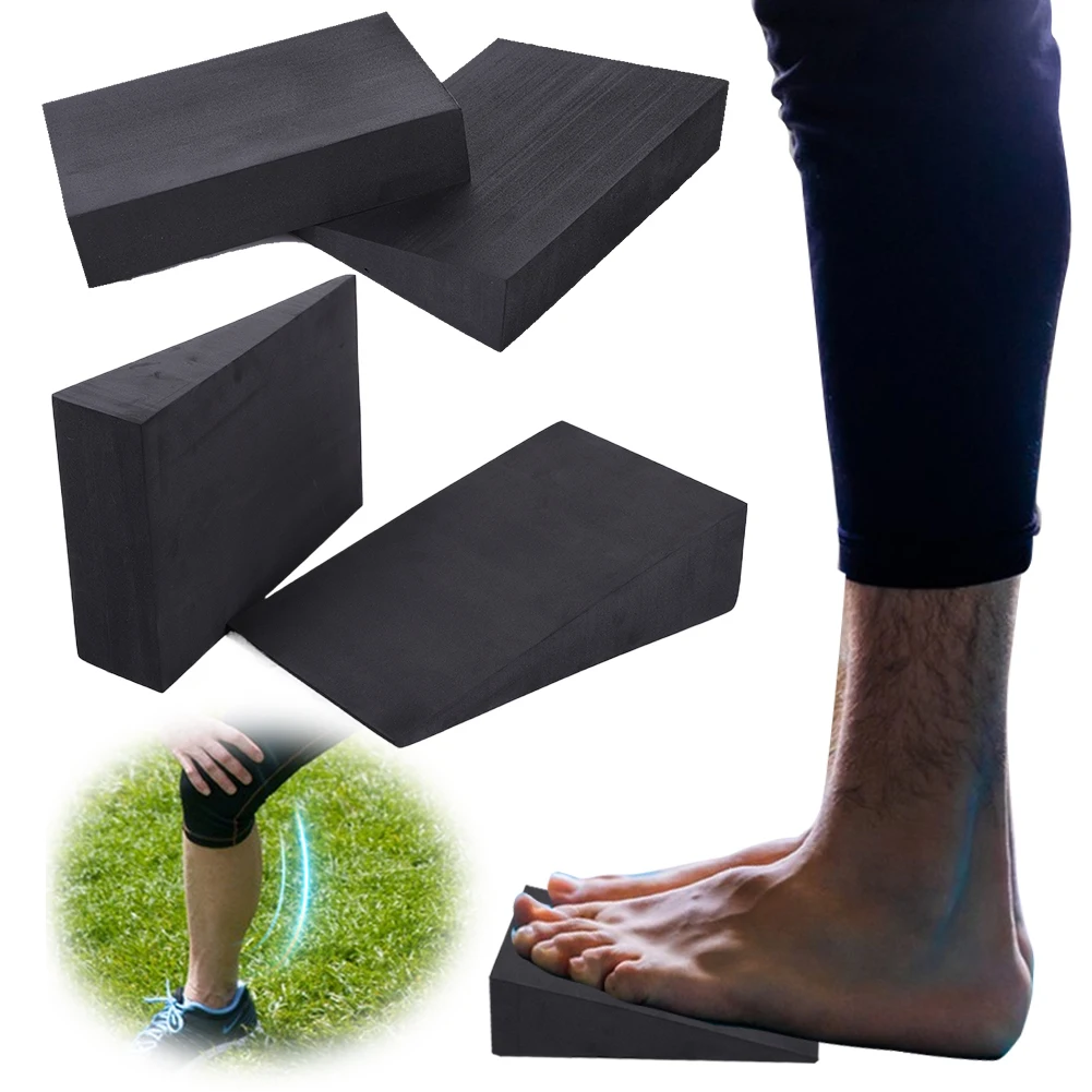 2 Pcs Yoga Wedge Blocks Lightweight Yoga Squat Wedge Stretch Slant Board Wrist Lower Back Calf Support for Exercise Gym Fitness