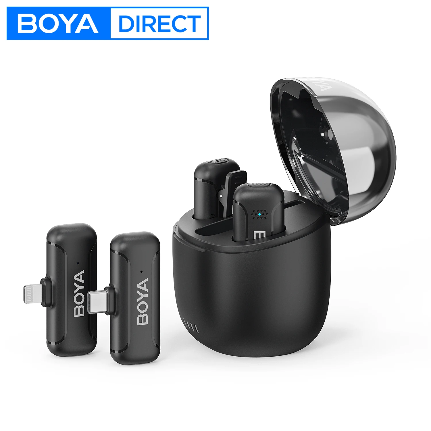 

BOYA BY-WM3T Беспроводной петличный петличный микрофон для iPhone Android Смартфон DSLR Камеры Прямая трансляция Youtube Запись Vlog