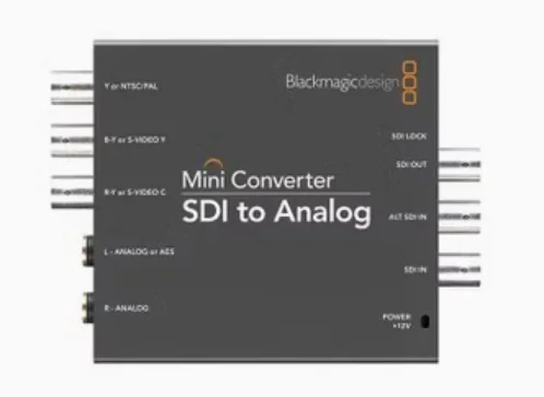 For blackmagic Mini Converter SDI to Analog 4K to analog Video Converter Box