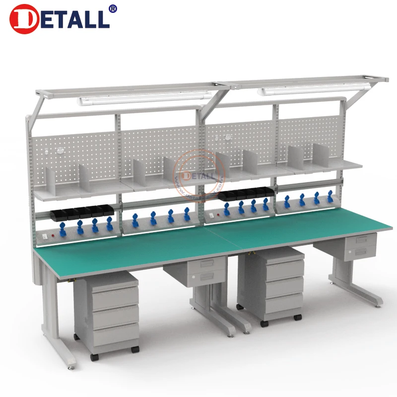 

Wholesale Price Modular ESD Workstation Tool Cabinet Workbench with Tool Rails & Plug-in Drawers