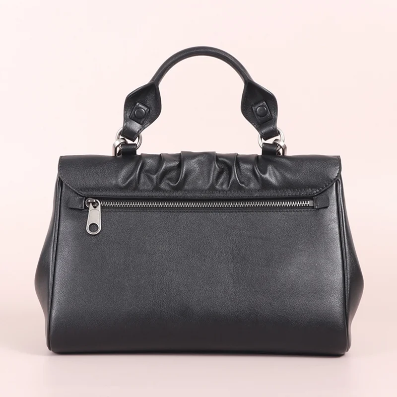 2026年新作 高級韓国デザイン ハンドバッグ プリーツスクエアバッグ 多機能ショルダーバッグ 高級ベジタブルタンニンなめし革 クロスボディバッグ