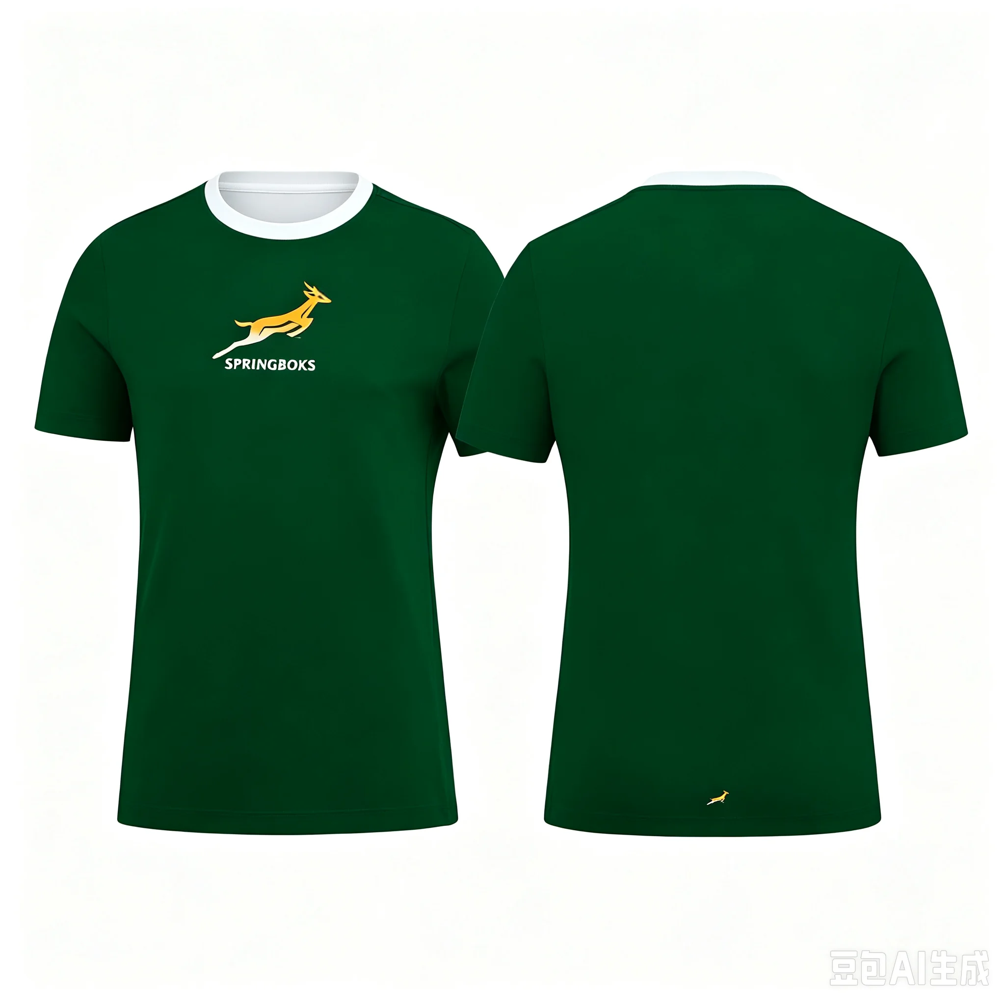 Südafrika Springboks Rugby-Trikot, Sportshirt, Springbok-Nationalmannschaft, Freizeit-Trainingsoberteil, Rugby-Uniform, große Größen. – Detail 4