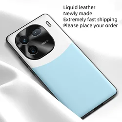 Case For VIVO iQOO 12 11 10 Pro Liquid Leather Skin-friendly Color Matching Cover For iQOO12 11 10Pro Shockproof Bumper Funda