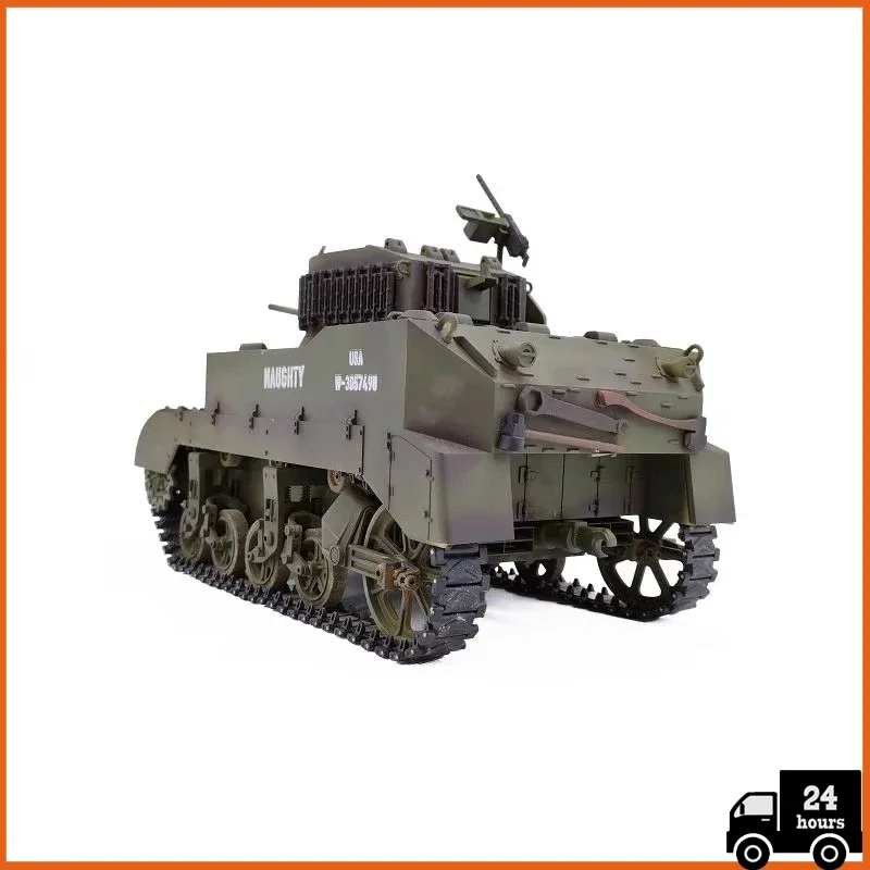 COOLBANK RC Tank scala 1/16 2.4ghz U.S. M5A1 modello di carro armato leggero study, serbatoi di controllo remoto con suono e luce per ragazzi adulti