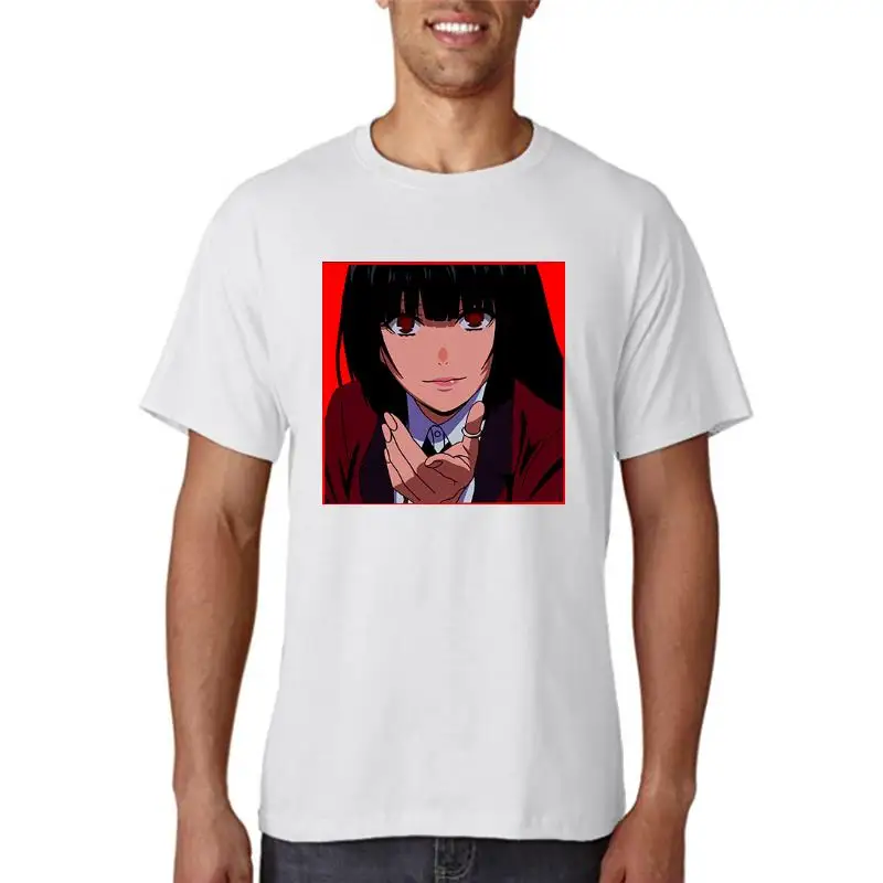 Anime Kakegurui Print T Shirts Women Summer Short Sleeve Round Neck Hip Hop Streetwear Tee Shirt Female Loose Oversized Tops