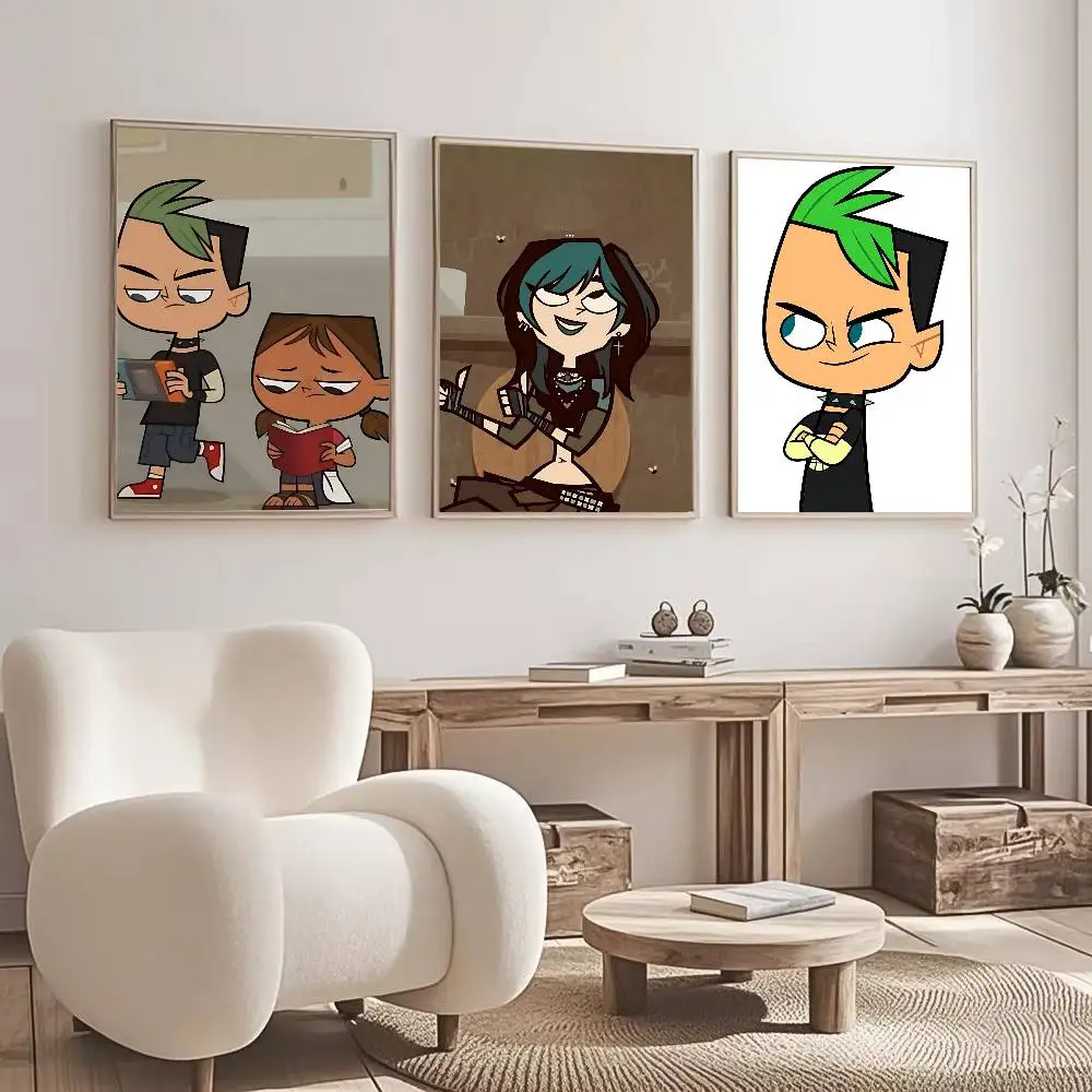 T-Total Drama Island Game Poster Wall Art Posters, Texture Paintings