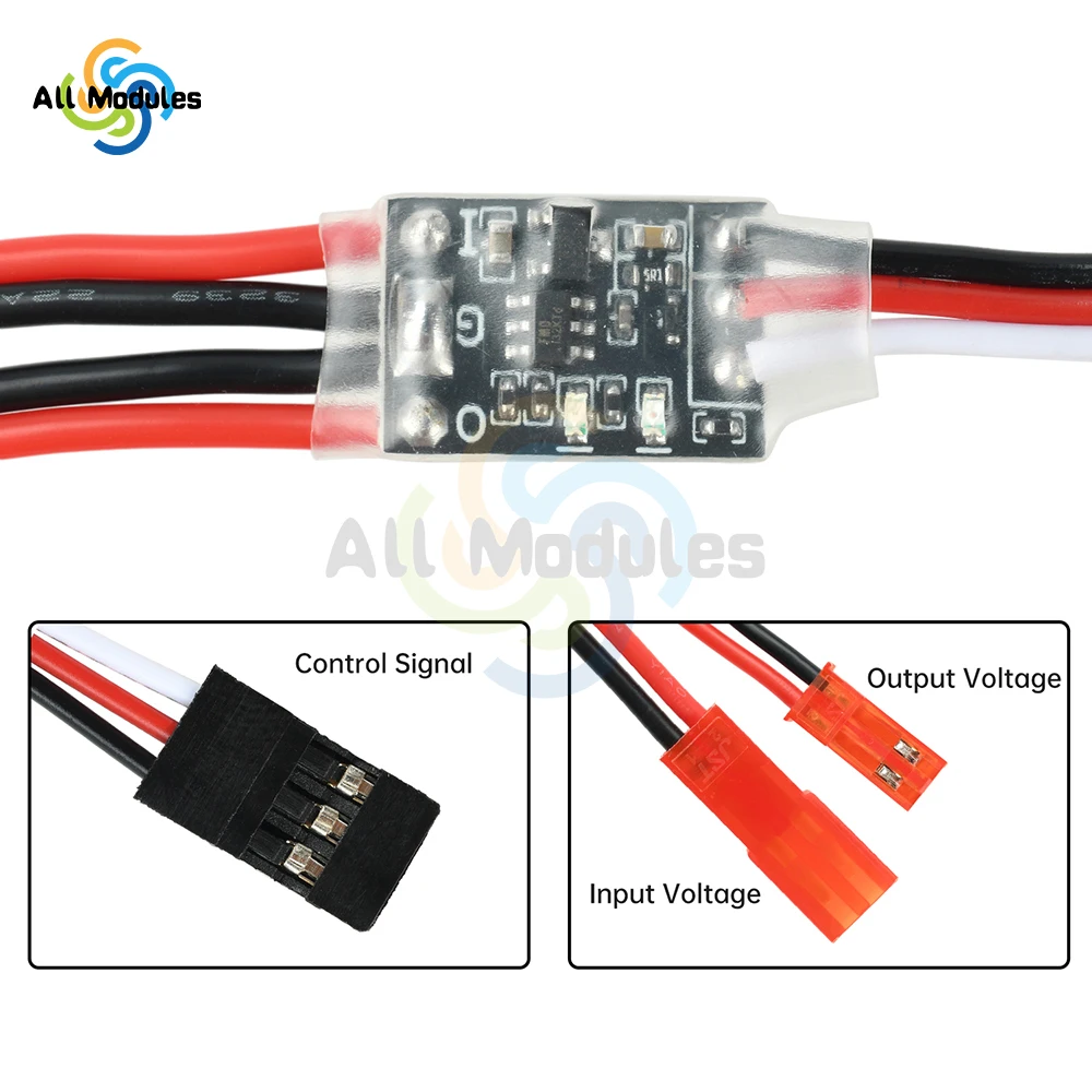 

8A-17A High Current RC Switch 3V-30V Aerial Model Plant Protection RC Drone Water Pump PWM Signal Control
