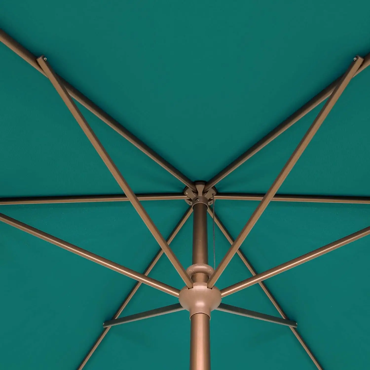 6.5x10ft Patio Umbrella Rectangular Outdoor Table Umbrella Turquoise