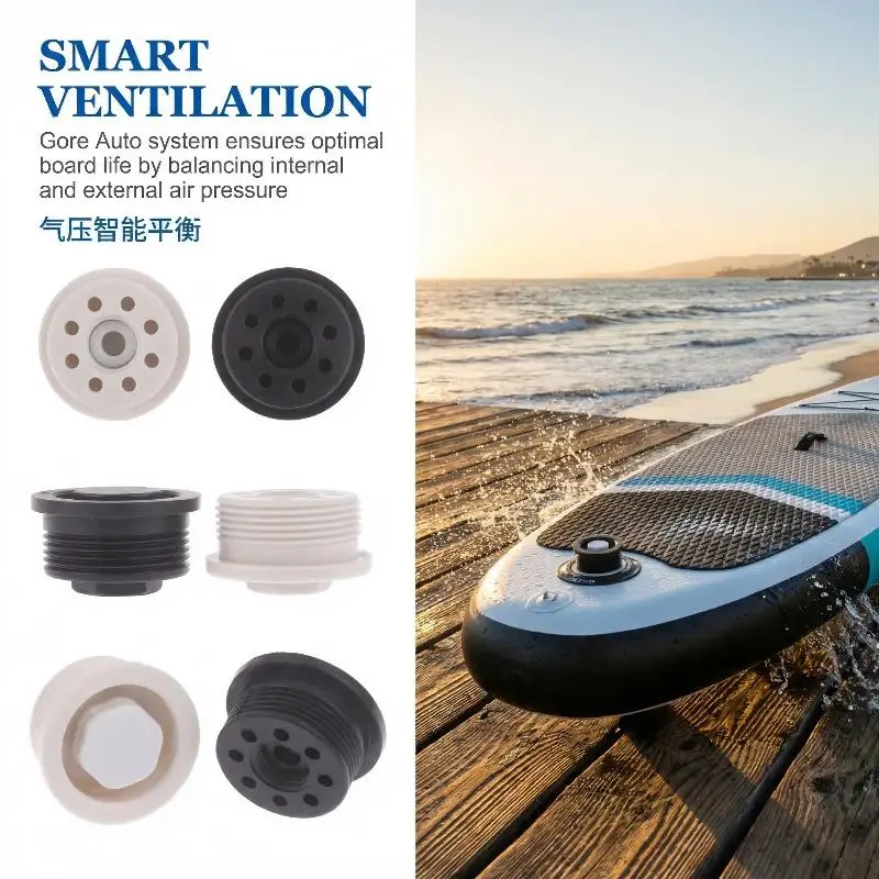 1Pcs Paddle Board Vents Automatic Breathing Waterproof Surfboard Vents For Surfs