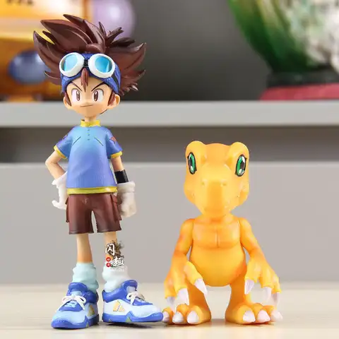 Het Digital Monster Anime Figur Yagami Taichi Ishida Yamato Yagami Hikari Takaishi Takeru Digimon Actionfigurer Modell Leksak Present 12 best sales Funko Pop Digimon - №7