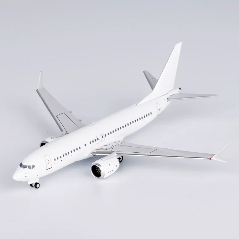 NG Models 1:400 Scale White Aircraft 737 MAX7 87000 Aircraft Simulation Alloy Finished Souvenir Collection Toy Decoration Gift