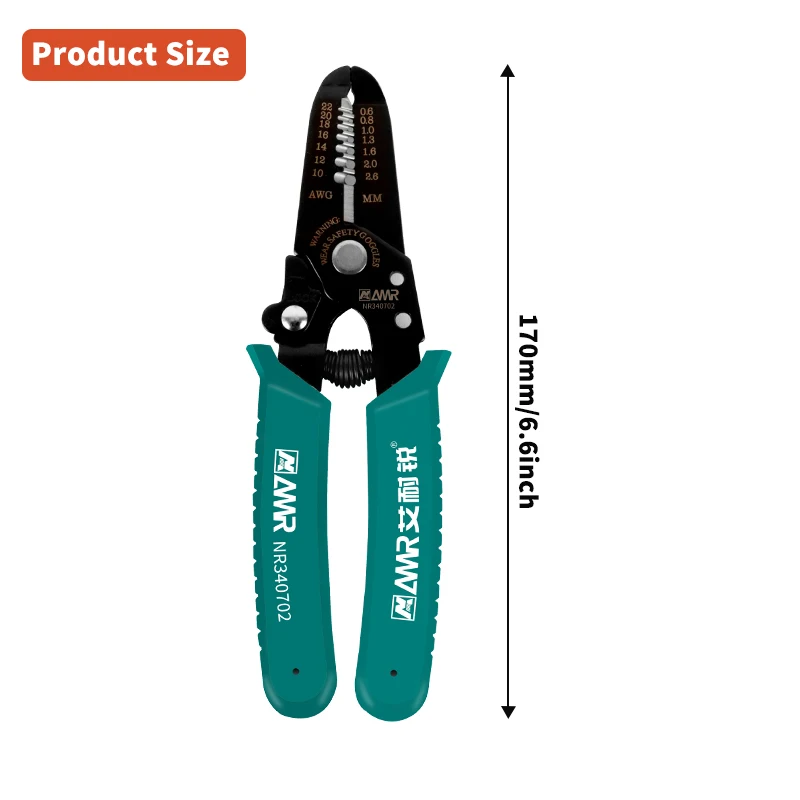 6-7inch multifunction Stripping Crimping Pliers Wire Stripper Multi Functional  Electrician Peeling Network Cable Stripper Tools