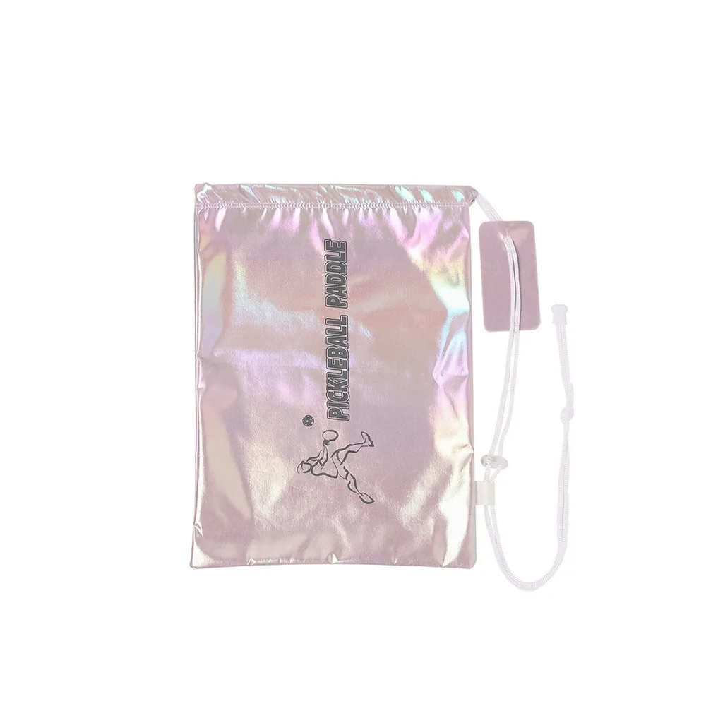 

Polyester Pickleball Rackets Drawstring Bag Gradient Color Colorful Racket Protective Cover Pickleball Paddle Pocket Pouch