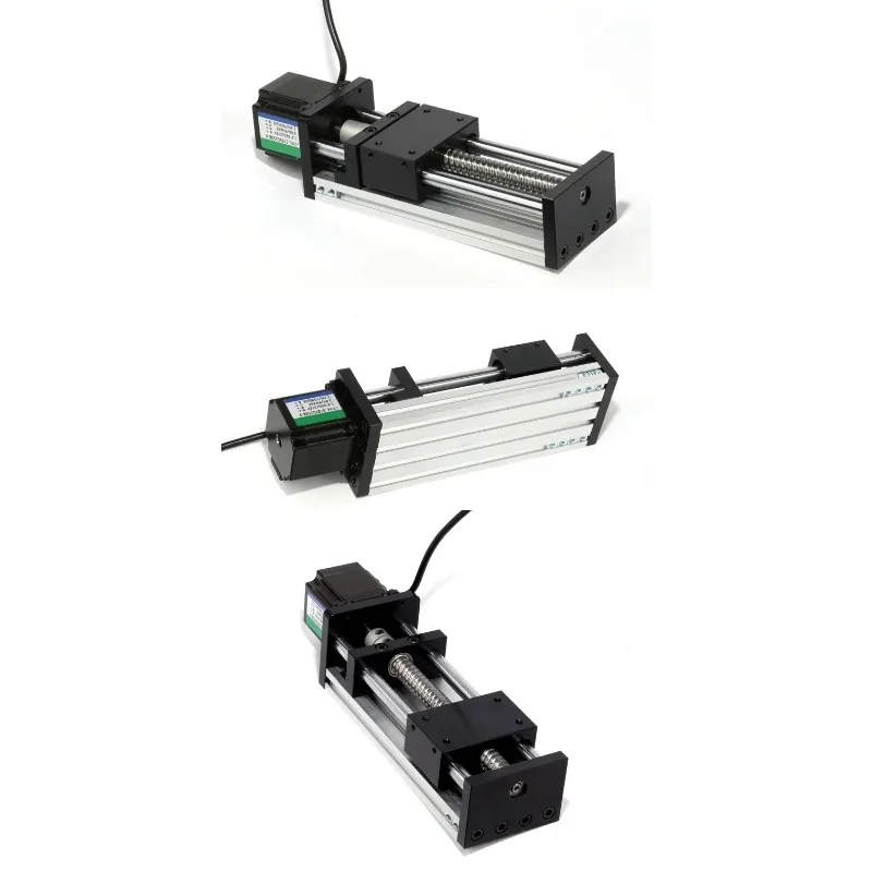 Suitable for GGP Dual Optical Axis Ball Screw Linear Module Guide Rail Aluminum Transmission Slide Table with 57 Stepper Motor