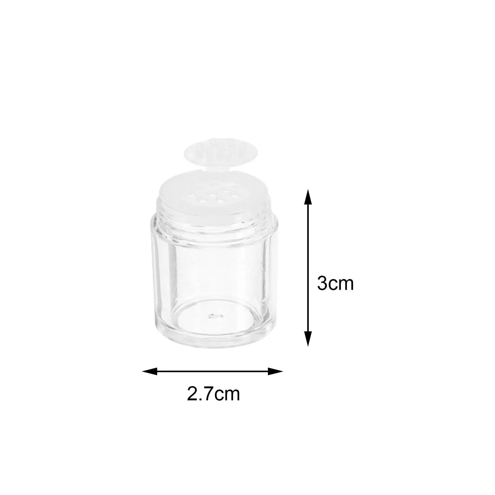 ふた付きの空の化粧品瓶,多機能ポータブル容器,ルーズフェイスシャドウパウダーに適しています,3瓶,5ml