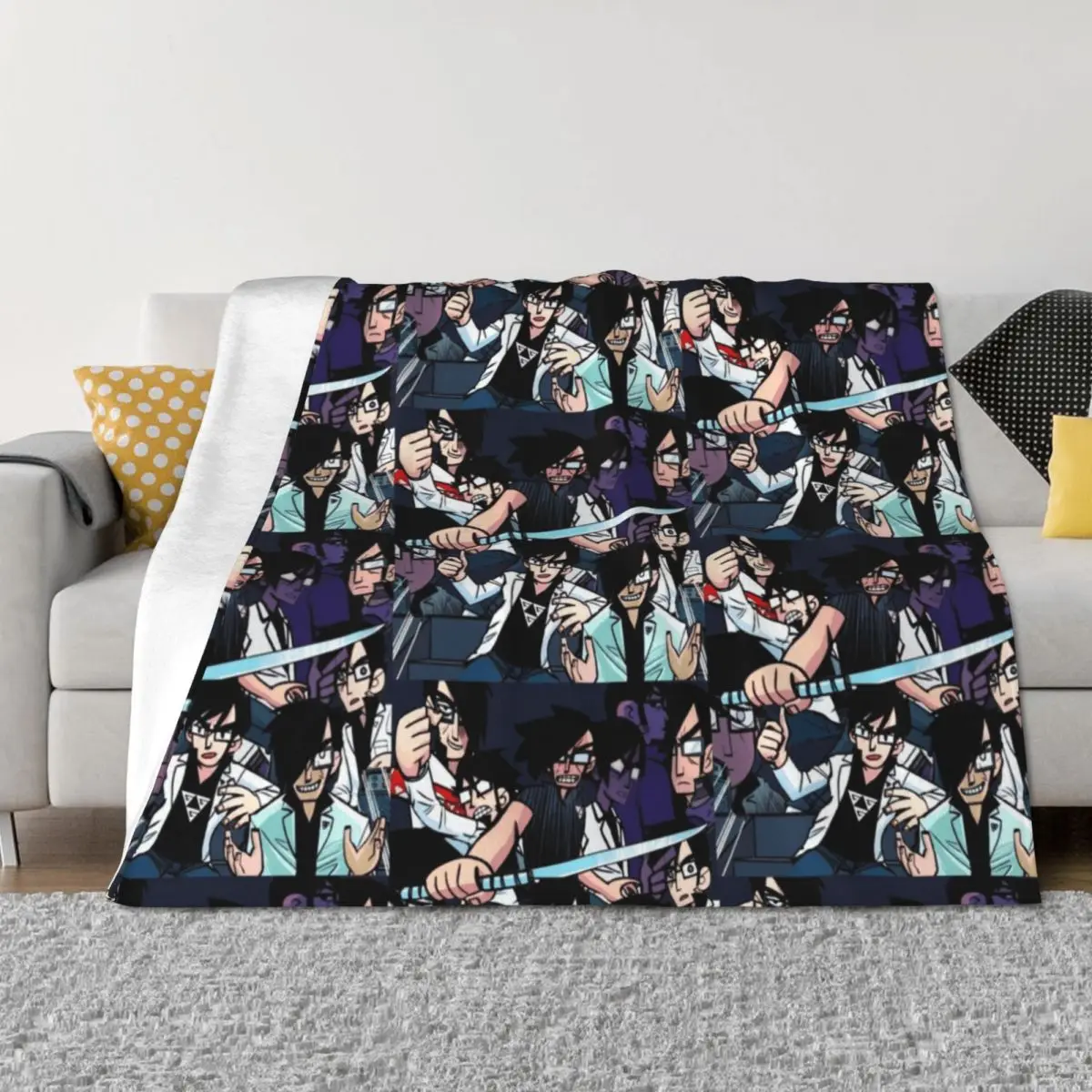 

Obsessed With Gideon Graves Throw Blanket Hairy Extra Large Throw funny gift Giant Sofa Blankets