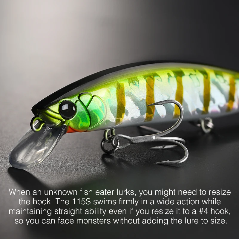 TSURINOYA IMP 115S Ultra Long Casting Sinking Minnow Slim Lure 115mm 20g Shore Fishing Seabass Barracuda Power Fishing Hard Bait