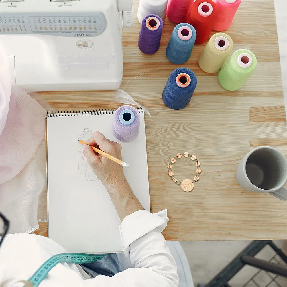 2 قطعة سلاسل عداد الصف الخشبي عدد غرزة علامات للحياكة الكروشيه غرزة حامل الاكسسوارات الحرفية علامات مكان الحياكة