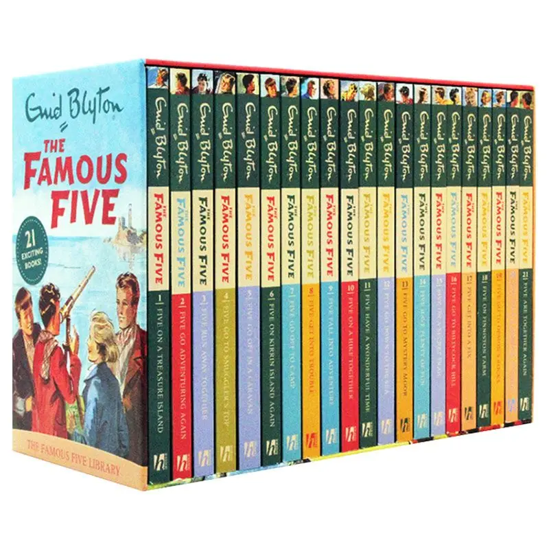 the famous five library english picture book enid blyton detective stories aventuras depois da aula de leitura 21 pcs set 01