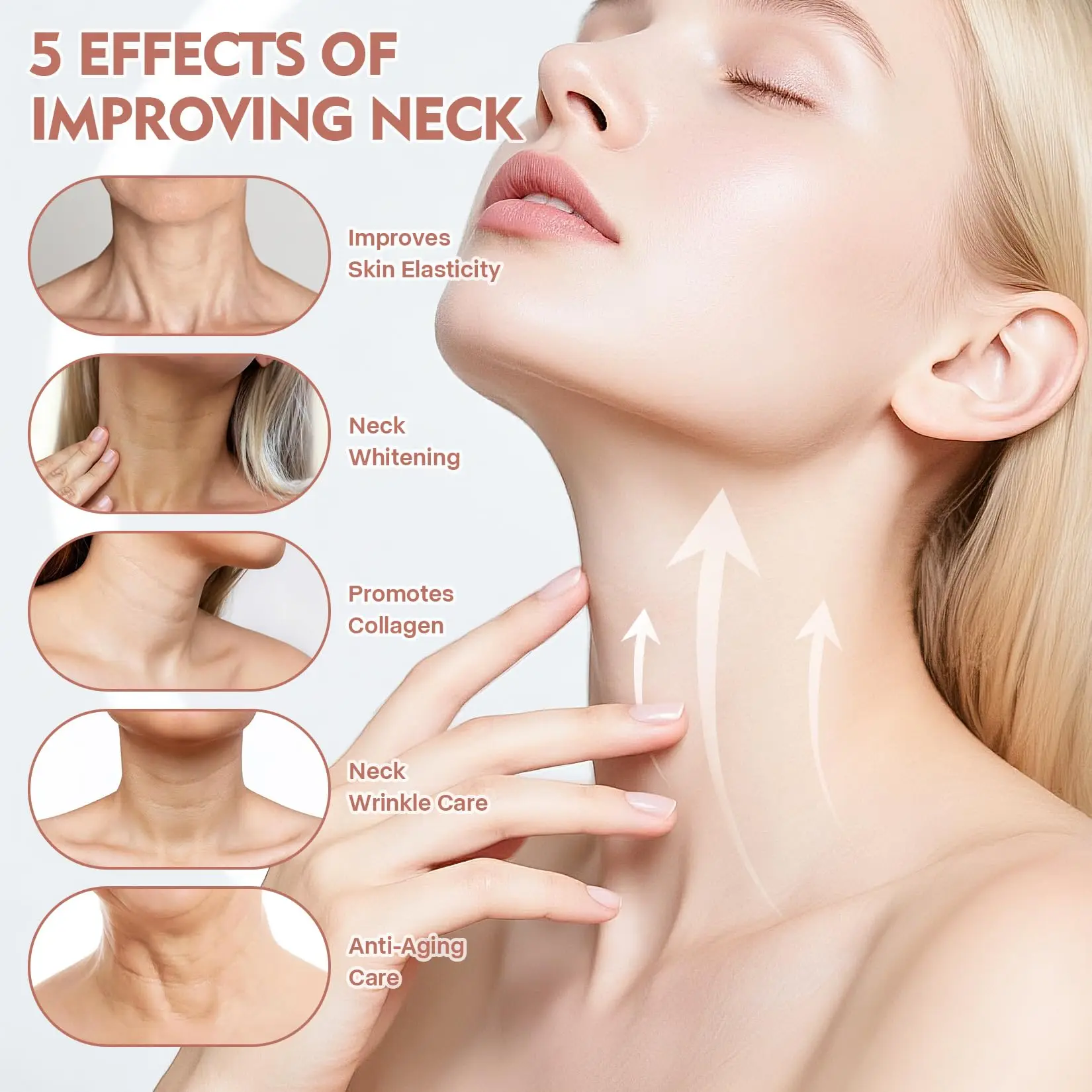 Nek LED Lift Masker Foton Anti-Rimpel Huidverstrakking Nek Schoonheid Apparaat Huid Fleuren Verjonging Nek Rimpel Remover