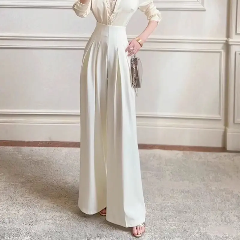 Feijie Pantalones anchos informales elegantes y personalizados de alta gama