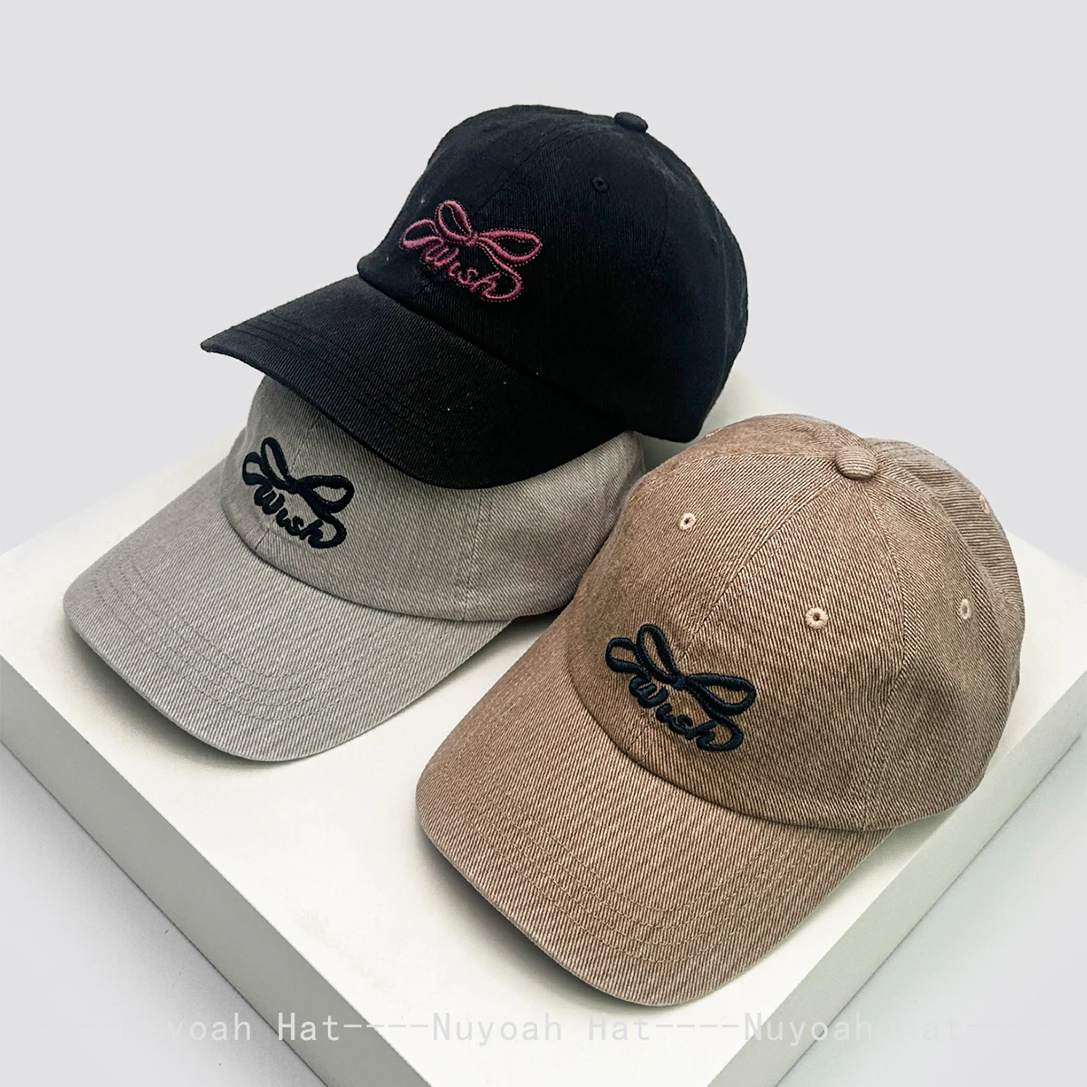 

Autumn and Winter New Woman Korean Retro Bow Embroidery Baseball Hats Sunshade Simple Versatile Peaked Caps Casual Fashion ins