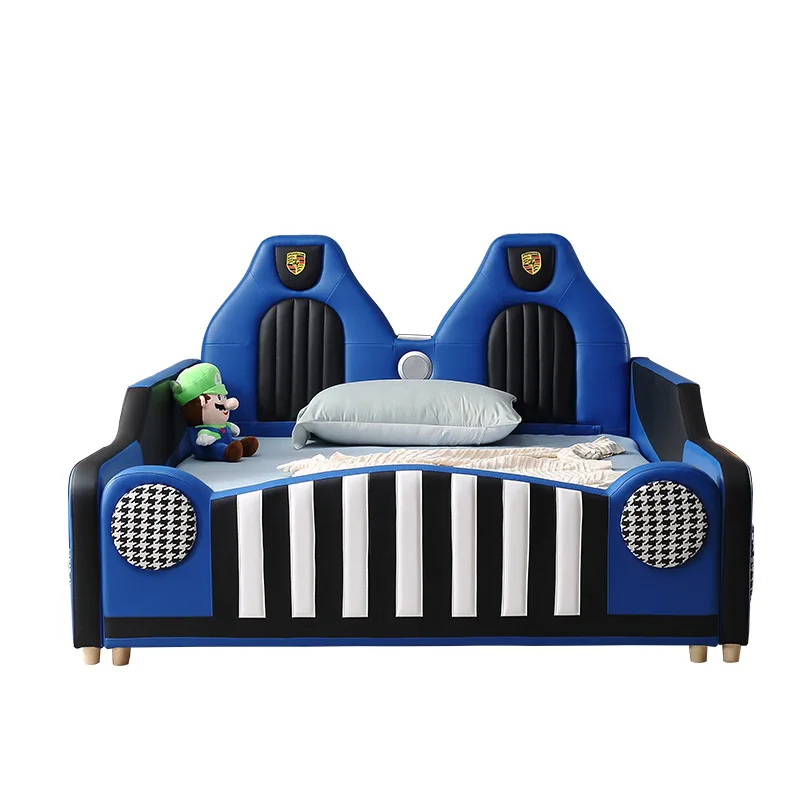 

Children's bed air lathe sports car racing car modeling boys boys single bed soft bag Internet celebrity