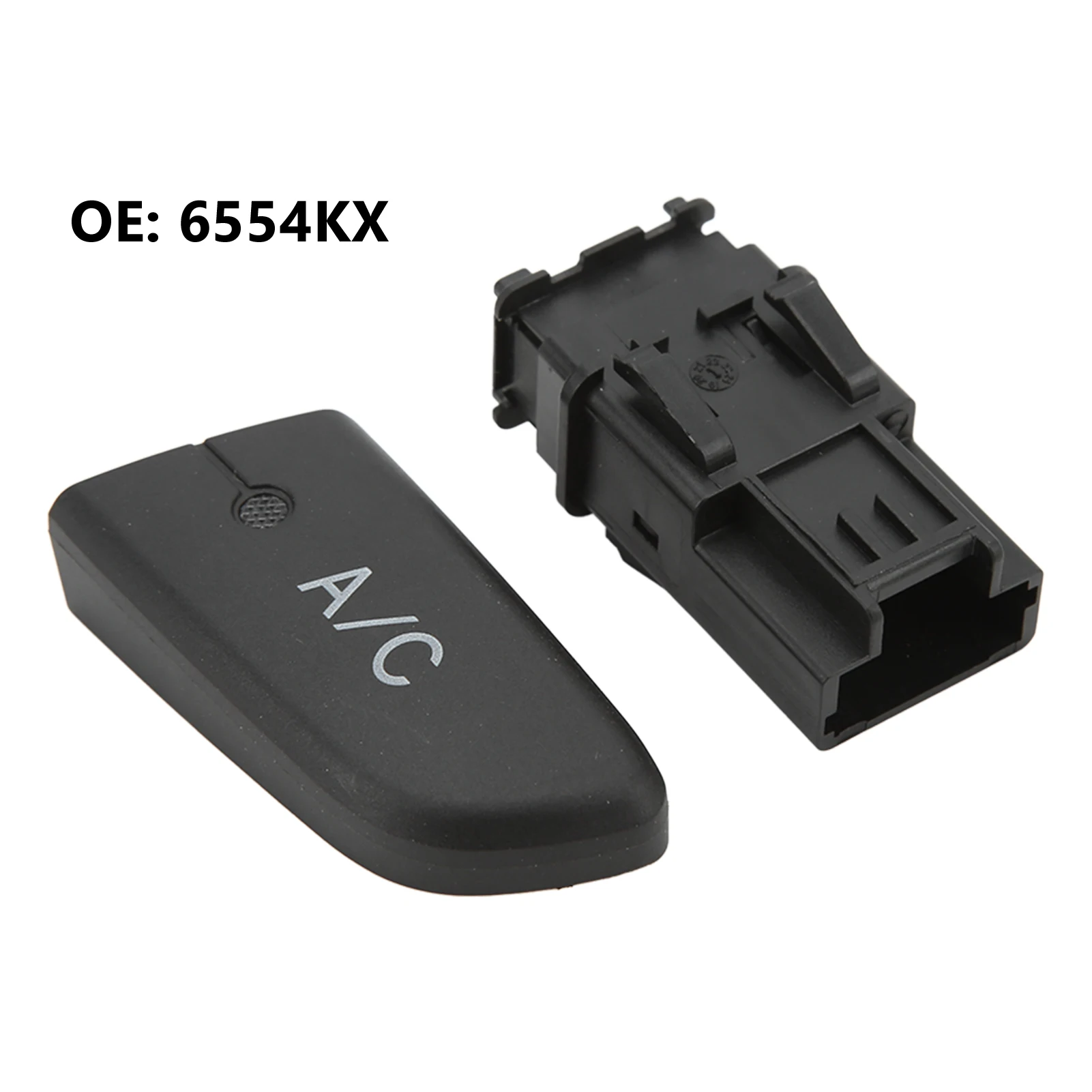 6554KX Air Condition Switch Button Air Conditioning AC Switch Push Button with  6554KX Replacement for  C1 2005‑2014