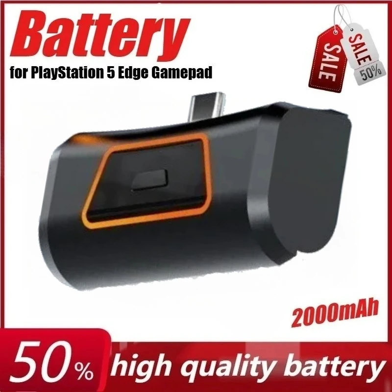 

2000mAh Rechargeable Game Controller Battery Pack for PS5 Gamepad Power Bank Wireless Charging for PS 5 Edge Gamepad