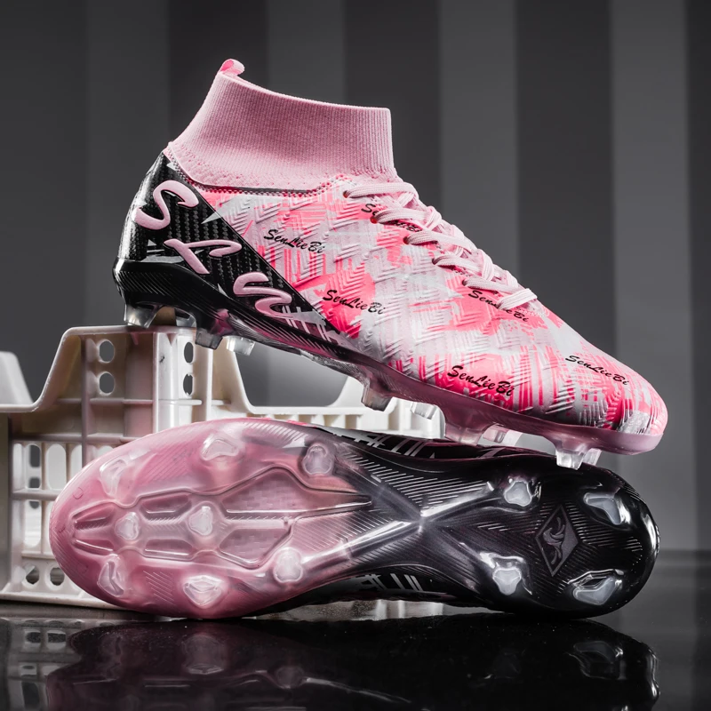 

New model high-top FG long stud and TF short stud football shoes, durable and suitable for both men and women. sneakers shoes