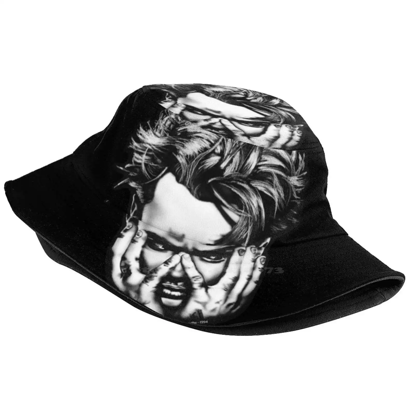 River Phoenix - Airbrush Art Foldable Panama Bucket Hat Cap River Phoenix Heartthrob Famous Actors Portrait Fan Art