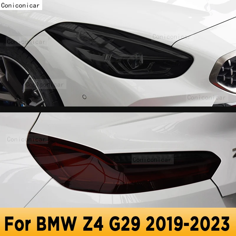 

For BMW Z4 G29 2019-2023 Car Exterior Headlight Anti-scratch Front Lamp Tint TPU Protective Film Cover Repair Accessories