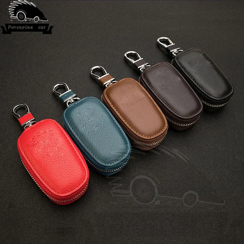 Leather Car Multi Function Car Key Case for vw BMW Mercedes Audi Skoda Chevrolet Buick Toyota Hyundai Peugeot kia Key Auto Rings