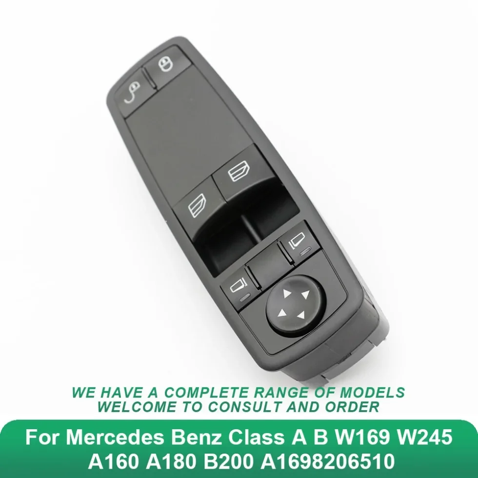 

SORGHUM Master Электрический переключатель управления стеклоподъемником A1698206410 для Mercedes Benz Class A B W169 W245 A160 A180 B200 A1698206510