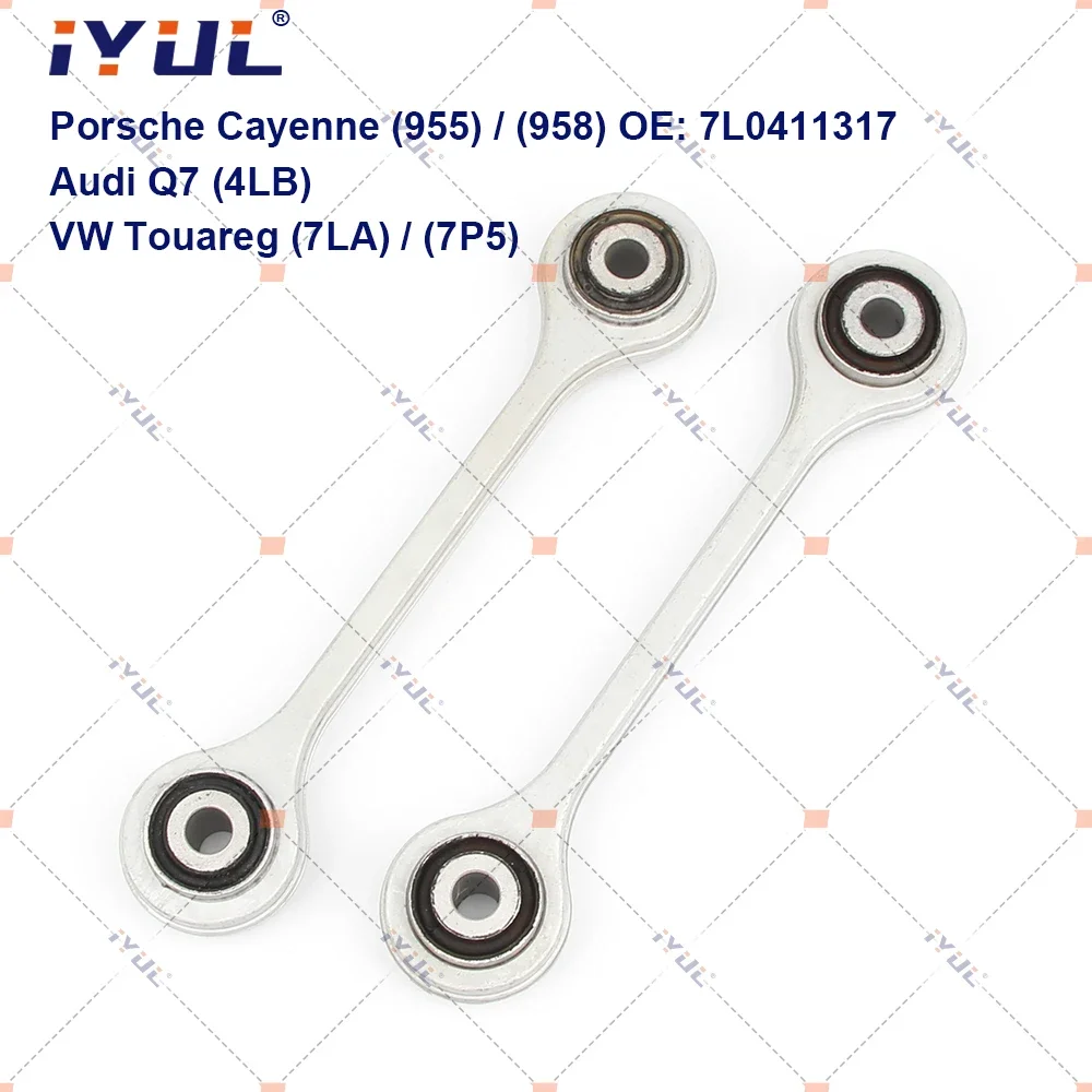 IYUL A Pair Front Axle Sway Bar End Stabilizer Link Ball Joint For Porsche Cayenne 955 9PA 958 92A VW Volkswagen 7LA 7P5 Audi Q7