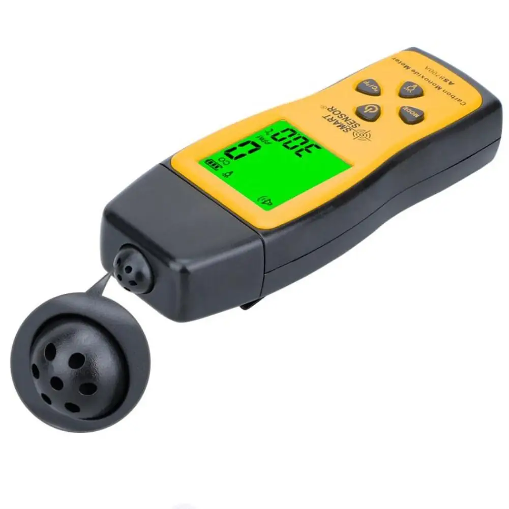 Imagem -02 - Handheld Monóxido de Carbono Medidor com Alta Precisão Sensor Inteligente co Gás Tester Monitor Gauge Alarme de Som Novo