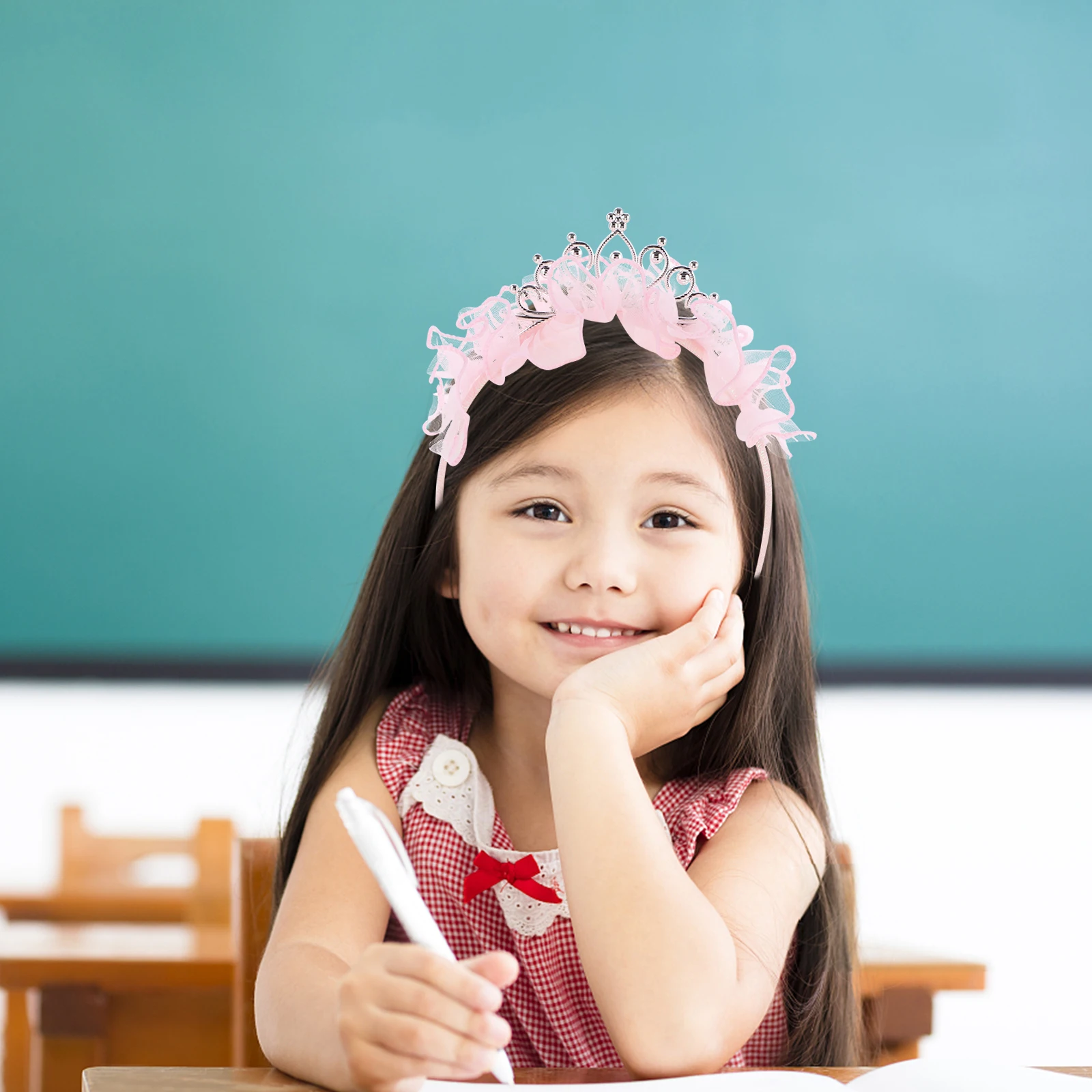 

Princess Crown Headb Girl Child Hair Accessories Pink C y Kids Birthday Party Photoshoot Decorative Hoop Hair Tool