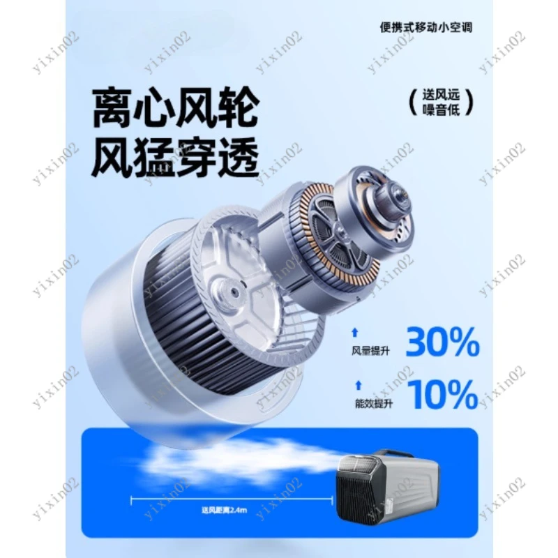 Small Portable Solar AC 5200BTU for Camping Outdoor Air Conditioner Unit 110V/220V Compact Travel-Friendly Climate Control