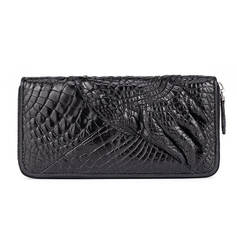 Neue Mode-Business männer Alligator Brieftaschen Krokodil Echtes Leder Lange Organizer Brieftasche Männer Marke Luxus Karte Halter Geldbörse