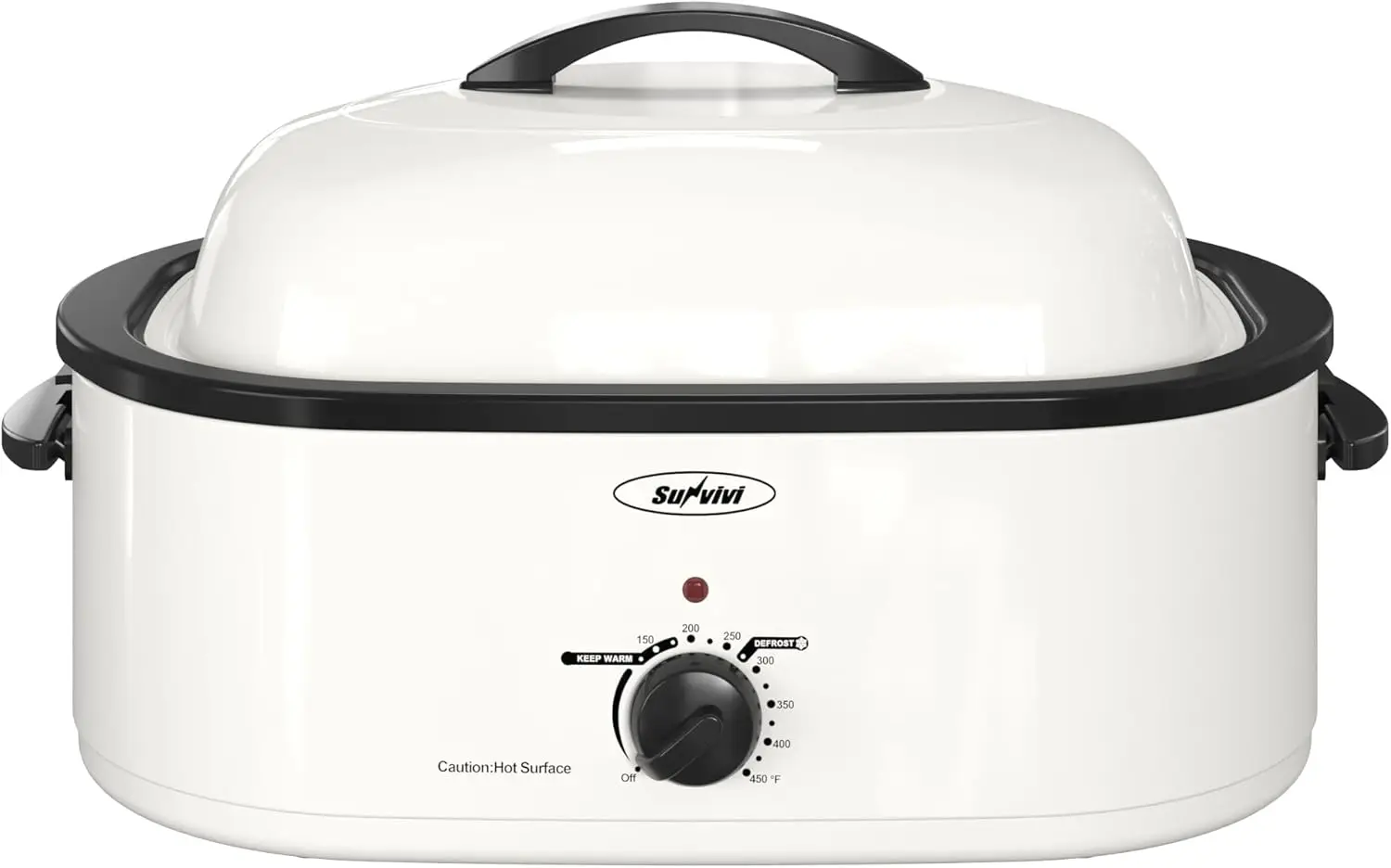 

Roaster Oven, Electric Roaster Oven with Self-Basting Lid, 24lb 20-Quart Turkey Roaster with Unique Defrost/Warm Function