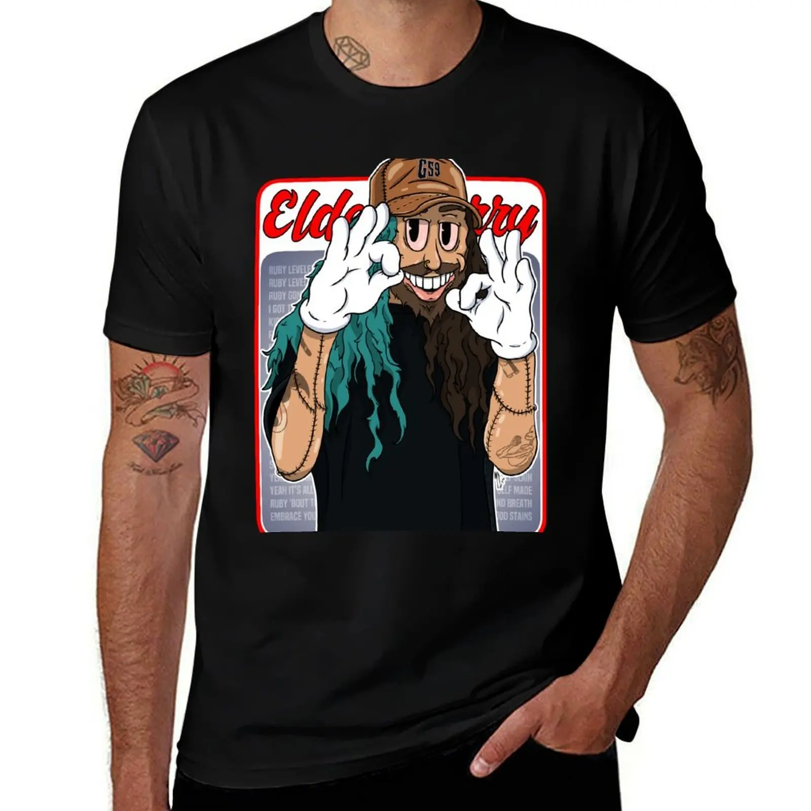 Ruby Da Cherry Retro Graphic T-Shirt Quick Dry Training Short Sleeve Tee T-Shirt