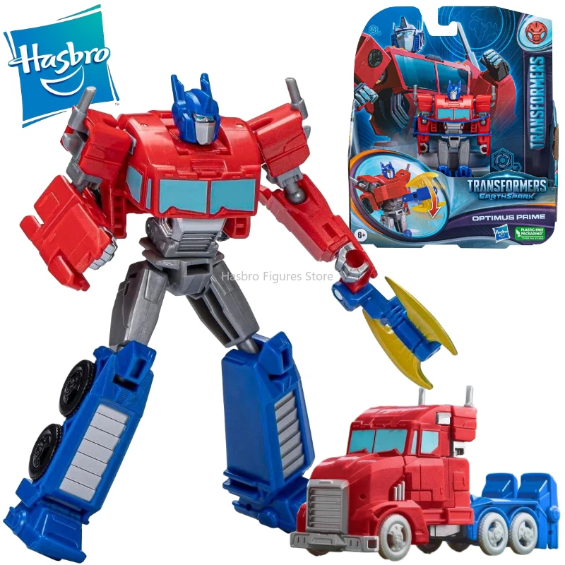 In magazzino trasformatori strappo ES Earthspark U.S. Edition Samurai Class Optimus Prime Action Figure Collection Model Toy Gift