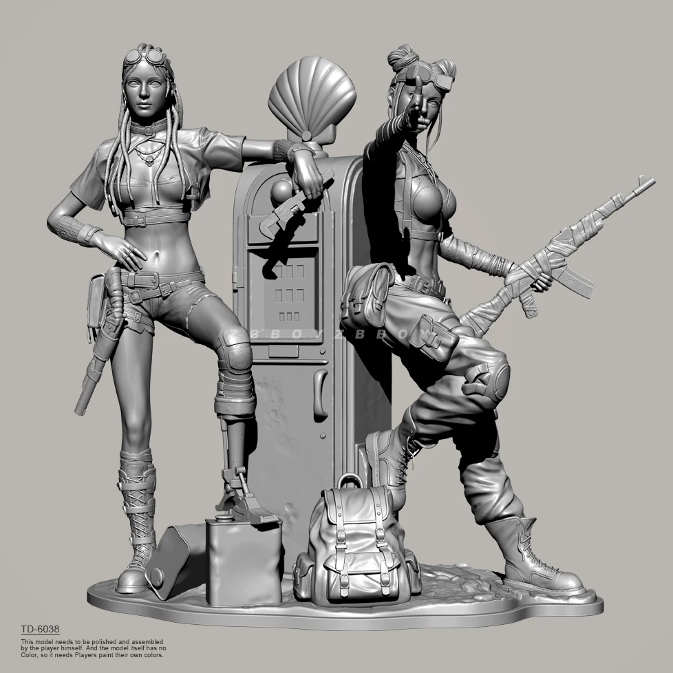 38mm 50mm 75mm Resin model kits figure beauty colorless and self-assembled （3D Printing ） TD-6038/3D