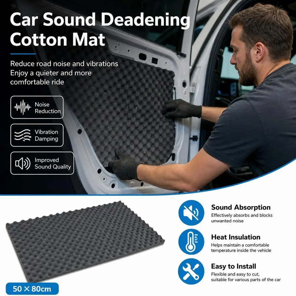 25x80cm Toolbox Wave Sponge High Density Lining Shock Absorbing Noise Reduction Sound Insulation