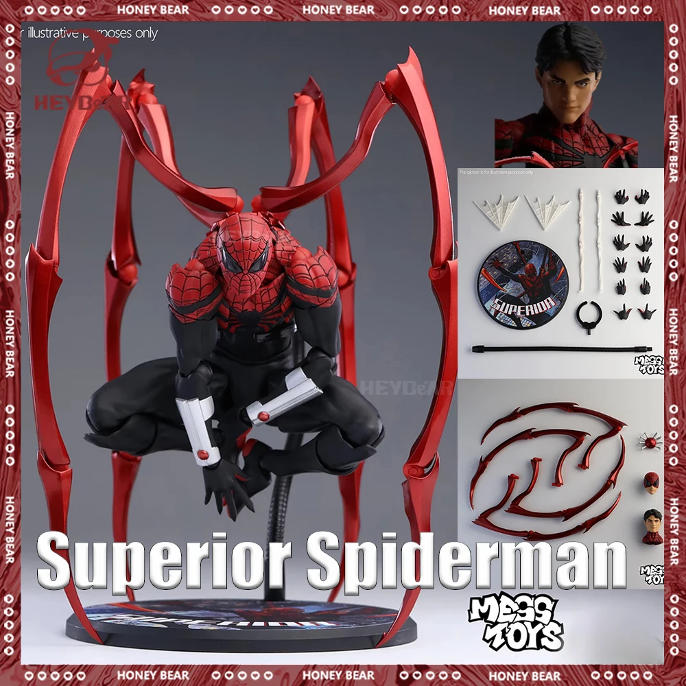 

New Messtoys Superior Spiderman Action Figure Mess Toys Superior Spider Man Figure Ct Toys Figurine Statue Model Gifts Kid Toys