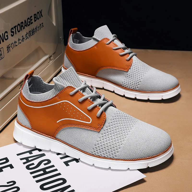 

Hot Sale Men Sneakers Breathable Light Big Size Casual Shoes Street Fashion Lovers Shoes Smart Sneaker Tenis Zapatillas Hombre