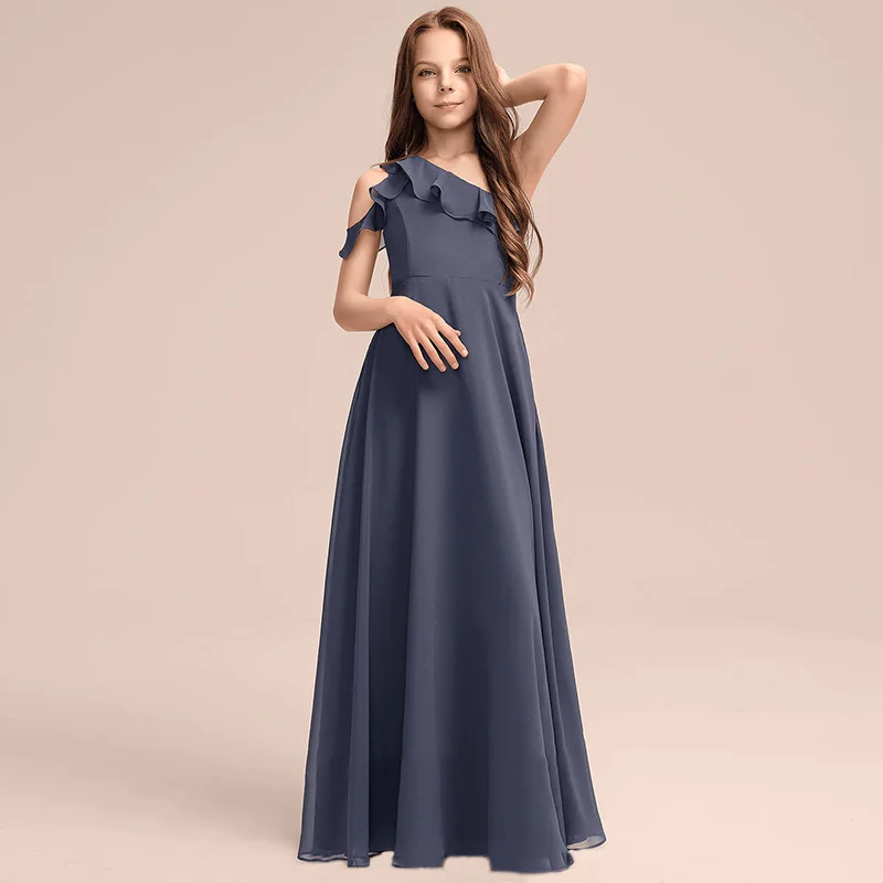 

Chiffon Flower Girl Dresses For Wedding Elegant Concert Formal Party Banquet Junior Bridesmaid Gown Girls Dress For Birthday