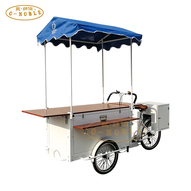 Mobile Coffee Tricycle Outdoor Street Kitchen Dining Cart