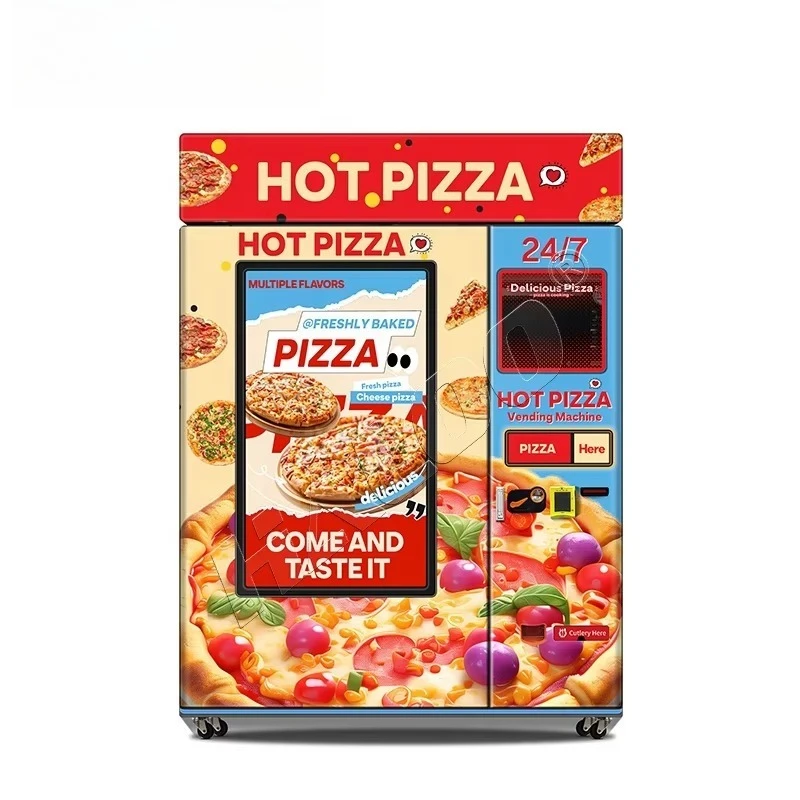 Haloo Distributore automatico Produttore di distributori automatici Distributori automatici per pizza automatica digitale Distributore automatico per alimenti caldi e veloci Distributore automatico per pizza