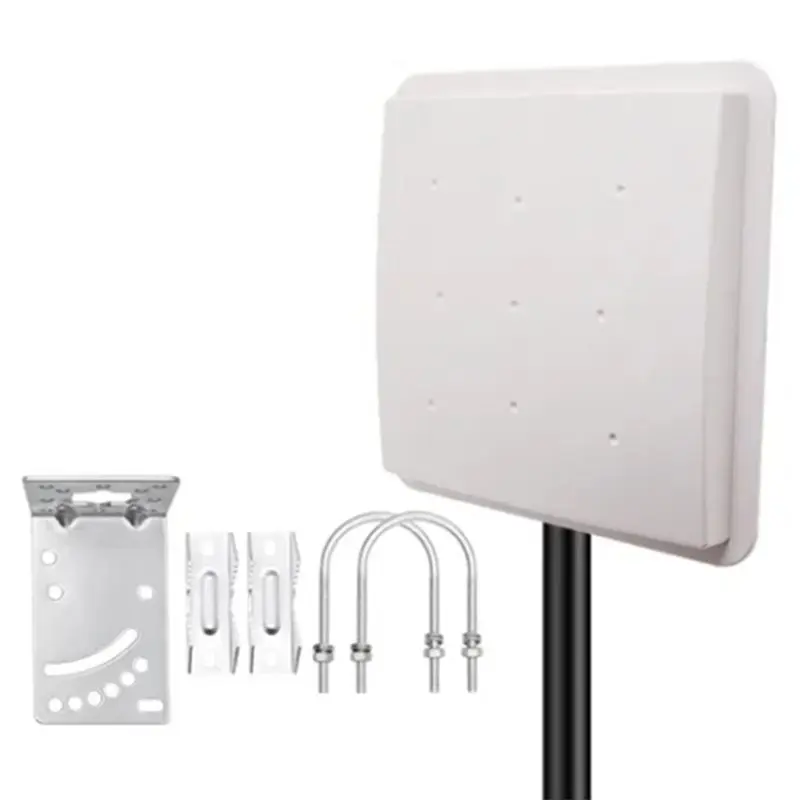 LXYB18B Outdoor Waterproof 915MHZ RFID Flat Antenna 9Dbi High Gain Metal Bracket Iot Ultra High Frequency Directional N Female